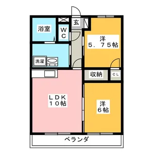 アレグリア浜【3階】の間取り