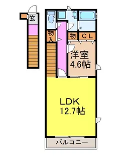 レジデンス桜山【2階】の間取り