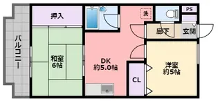 フローレンス西宮1【2階】の間取り