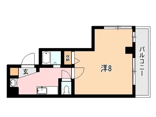 VILLA加治屋【6階】の間取り