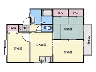 セジュール吉野A棟【2階】の間取り