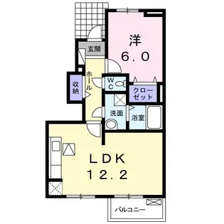 ディアコート【1階】の間取り