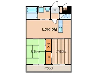 サンマリノ三苫【4階】の間取り