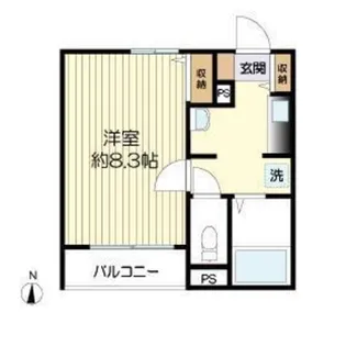 シャトレー五番館【1階】の間取り