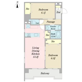 ピアルーチェ【8階】の間取り