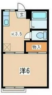 山の上ハウス【2階】の間取り