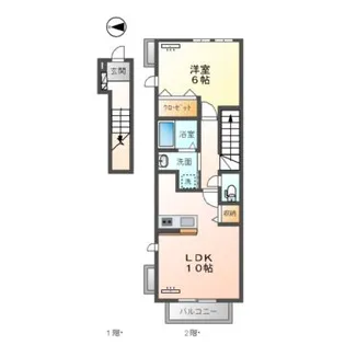 ラフレシール【2階】の間取り