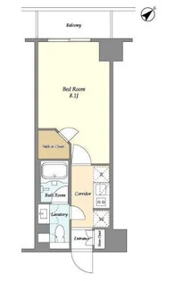 コンフォリア・リヴ碑文谷二丁目【7階】の間取り