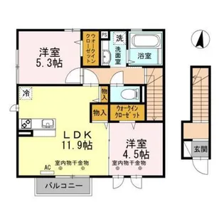 トリスタ【2階】の間取り