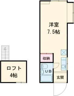 ホワイトハウス日野【1階】の間取り