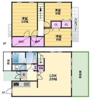 ガーデニア南大阪の間取り