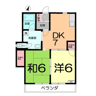 ライトリバー宮原【2階】の間取り