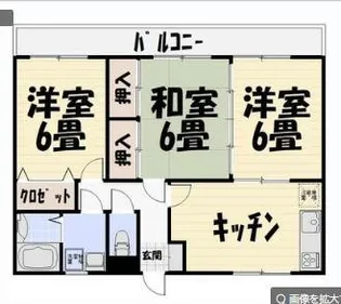 サンライズ稲田【2階】の間取り
