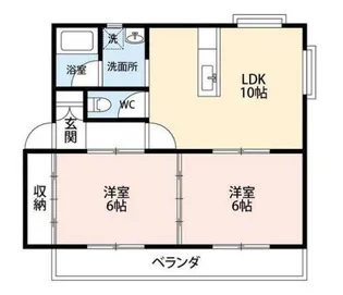 グランディアA【1階】の間取り