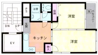 中川ビル【4階】の間取り