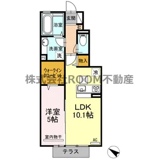 ベルフルール【1階】の間取り