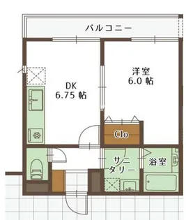 リーベル壱番館【2階】の間取り