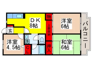 サンハッピ-行徳【2階】の間取り