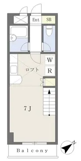 ガーデンパレス辰巳【6階】の間取り