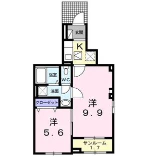 シャルマン A【1階】の間取り