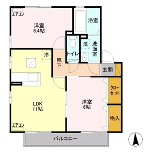 リビングタウン佐久平 A/B/C/D/E/F/G【1階】の間取り