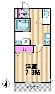 【へーベルメゾン】ジュネス南与野【2階】の間取り