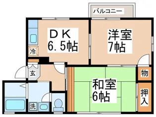 パレス萩原【2階】の間取り
