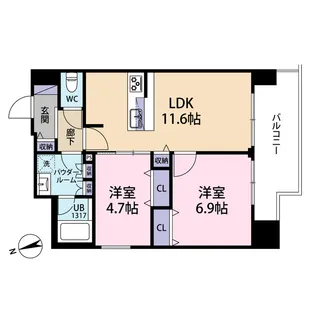 第7藤島マンション【3階】の間取り