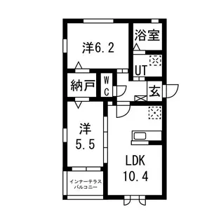 アトラスB【1階】の間取り