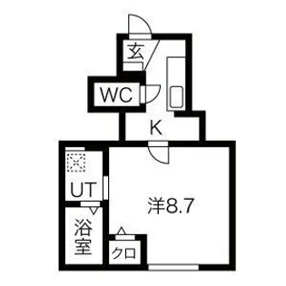 ヴィルヌーヴI、II【1階】の間取り