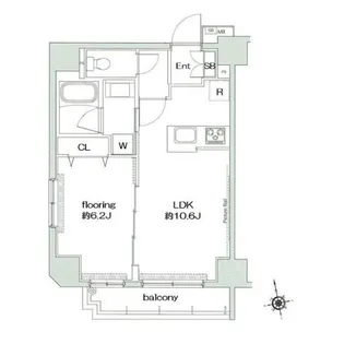 グランヴァン浅草橋駅前【5階】の間取り