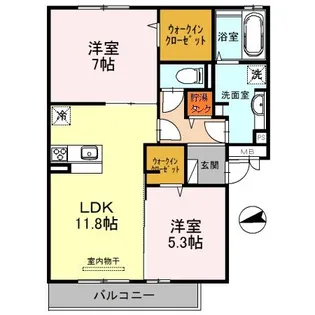 レジェンド深野【2階】の間取り