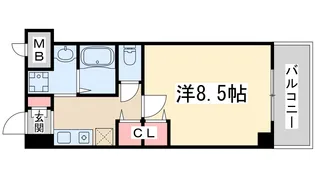 エムプラザ新大阪壱番館【7階】の間取り