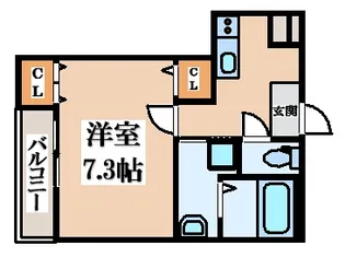 フジパレス鴻池新田駅北【1階】の間取り