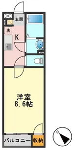 ミランダ桃【2階】の間取り