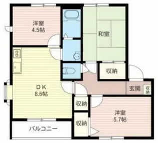 アーバンライフA【1階】の間取り