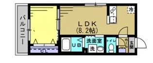 AJ蘇我025【1階】の間取り