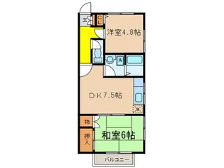 フォーレスト小日向【1階】の間取り