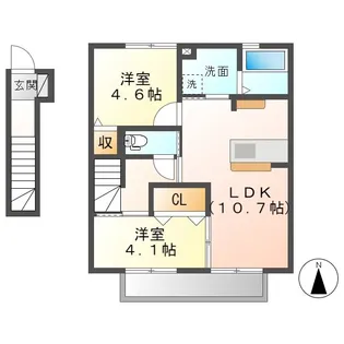 マ・メゾン【2階】の間取り