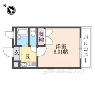 南花屋敷エイティーンハウス【2階】の間取り