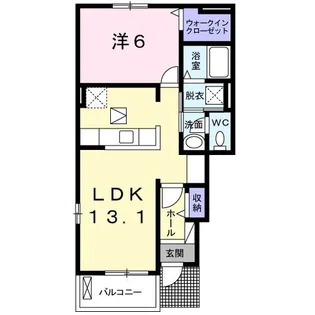 メゾン 栄 II【1階】の間取り
