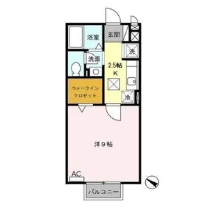 ベルポール守成【1階】の間取り