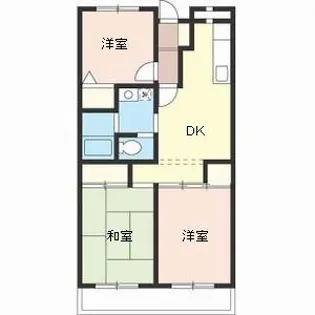 清光ハイツ【1階】の間取り