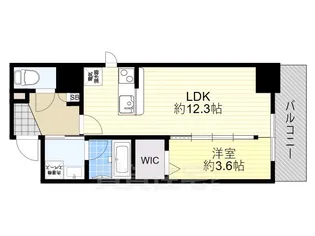 ソシオ心斎橋【9階】の間取り