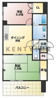 セピアコート大森東【2階】の間取り