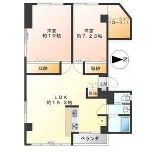 奥村ビル【2階】の間取り