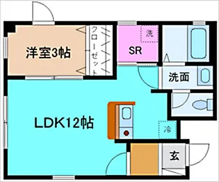 イースト21みかげII【1階】の間取り