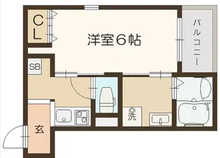 グラシアスコート長瀬【1階】の間取り