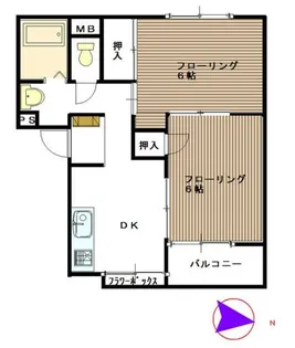 ハイムグランメール【1階】の間取り