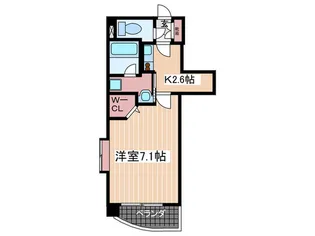 ルービンス十日市【4階】の間取り